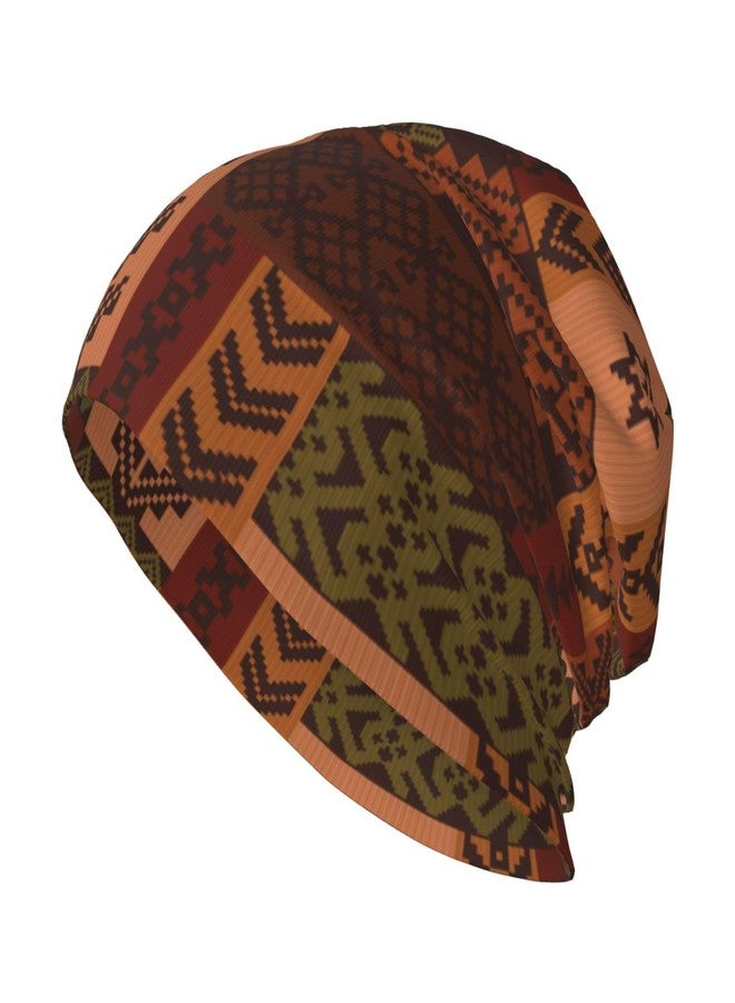 KKRMTUG African Beanie Hat for Women Men Fashion African Ethnic Tribal Style Print Knitted Hat Soft Stretchy Ski Beanie Cap Chemo Hat Unisex Skull Caps - Image 1